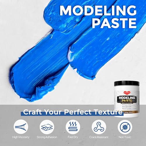 Smallbudi Modeling Paste 600 ml / 30 oz for Acrylic Painting - size: 600 ml