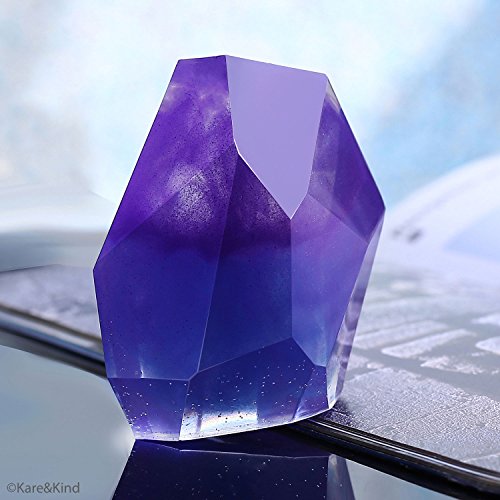 Polymer Clay/Resin Epoxy Molds - DIY 'Quartz Crystal' Kit - Set of 3 Silicone Shapes - Create Your Own Clear or Opaque Crystal Shaped Objects - Easy to Remove After Molding - Soft, Durable, Reusable
