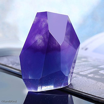 Polymer Clay/Resin Epoxy Molds - DIY 'Quartz Crystal' Kit - Set of 3 Silicone Shapes - Create Your Own Clear or Opaque Crystal Shaped Objects - Easy to Remove After Molding - Soft, Durable, Reusable