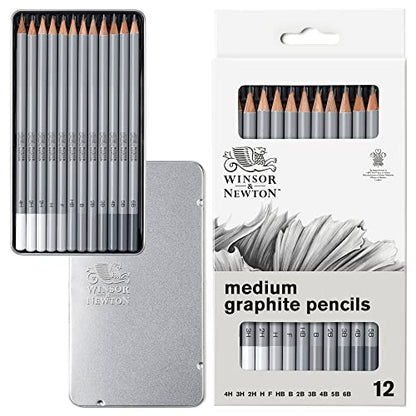 Winsor & Newton Studio Collection, Graphite Pencils, Set of 12 - style: 12 Colors Pencils