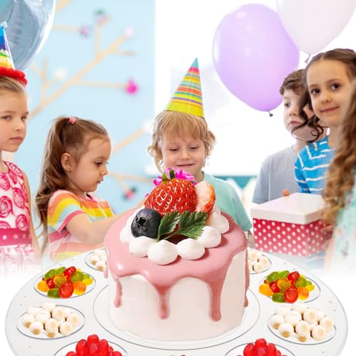 28Ps Clear Paint Tray Palettes Plastic for Kids to Put Cupcake,Art Painting - color: 28pcsclear