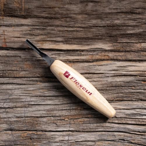FLEXCUT Micro Shallow/Deep U-Gouge, Razor Sharp High Carbon Cutting Blade - color: Micro Deep U-Gouge, size: 3 mm