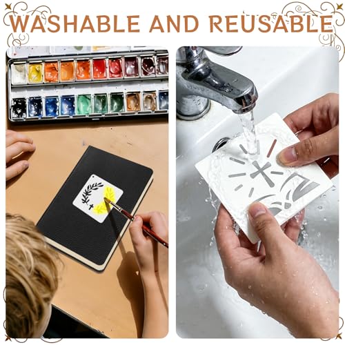 72 PCS 3x3 Inch Religion Christian Stencils for Painting - Religious Jesus Christ Cross Angels God Reusable Painting Templates on Wood, Glass, Fabric, Window Door Decor DIY Decoration - style: 72PCS Religion