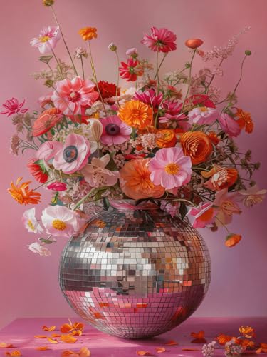Dugsmgd Flowers Diamond Art Kits for Adults, Diamond Painting Kits 12X16 in - color: Flowers