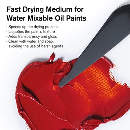 Winsor & Newton Artisan Fast Drying Medium, 75ml (2.5-oz) bottle | Increases Fluidity & Flow, Eliminates Brush Stroke Retention, Allows Faster Drying, Can Be Cleaned with Soap & Water - color: Artisan Fast Drying Medium, style: 2.5-oz Bottle