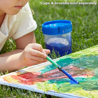 Melissa & Doug Washable Poster Paint Set (4 Colors – Red, Yellow, Green, Blue)