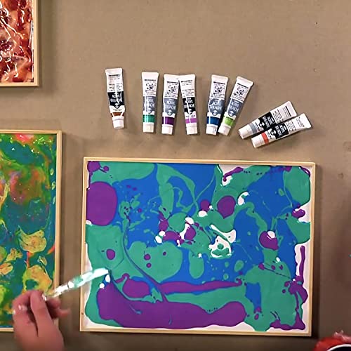 Da Vinci Pro Liquid Art Multi-Media Panel 6x6, 1-1/2" Deep Gesso Board with Natural Wood Frame, Raised Lip Wood Canvas Panel Ideal for Artists Using High Flow Acrylics and Alcohol-Based Dyes - size: 6x6"