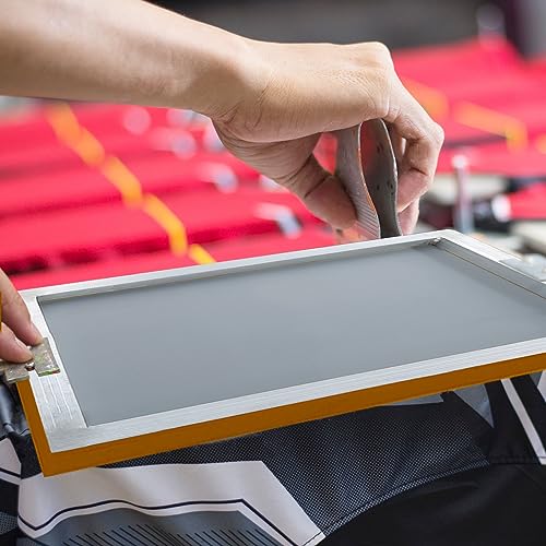 Caydo 3 Piece Aluminum Silk Screen Printing Frames with 110 Mesh for Screen Printing, 10 x 14 Inch, 8 x 12 Inch, 6 x 10 Inch