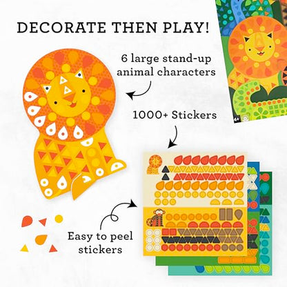 Petit Collage Mosaic Sticker Activity: Animal Friends