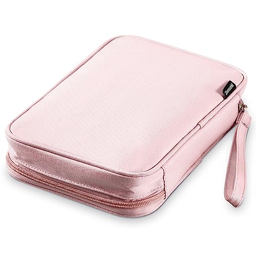 Big Capacity Storage Pouch Marker Pen Pencil Case Simple Stationery Bag Box Art Tool & Sketch Storage Boxes for Bullet Journal Middle High School Office College Student Girl Women Adult Teen - color: Ice Pink