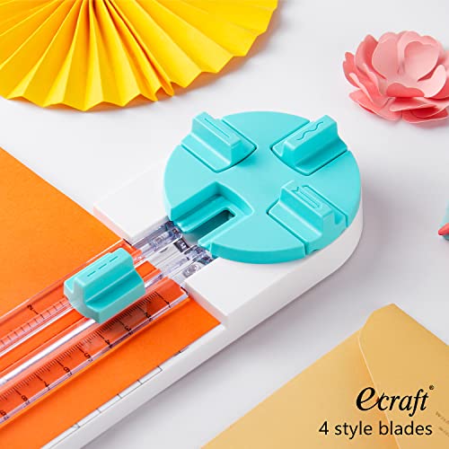 Paper Trimmer Replacement Blades Use for 4 Style Multi-Function Scrapbooking Tool with Dial Blades of Perforated Paper Cutter Blade Refills Mint Green (4 Pack） - style: Perforated Paper Cutter Blade