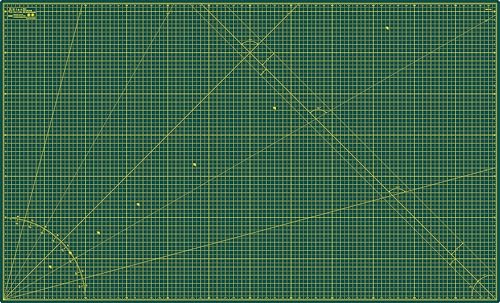 Elan Cutting Mat 36x60 Green, Extra Large Self Healing Cutting Mat 36 x 60 Inch, 5-Ply Craft Board Green, Hobby Board for Sewing and Quilting - style: 60 x 36"