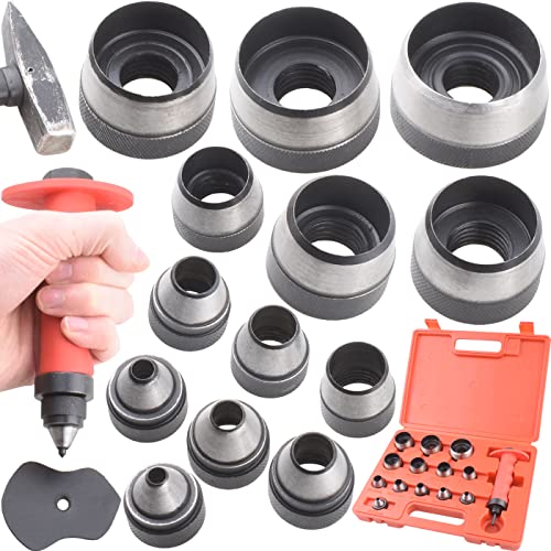 13 Sharp Hollow Punch Tool Set Leather Kit Gasket Hole