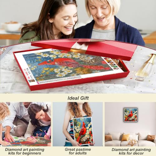 hill froeistung Cardinal Diamond Art Painting Kits for Adults,Beginners - color: HF-A078
