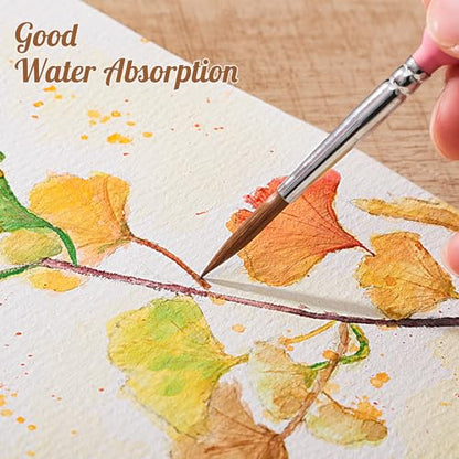 80 Sheets Watercolor Paper Bulk, 5 x 7 in, 110 Lb/230 GSM, Cold Press - size: 5 x 7Inch