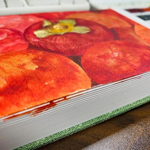 SEMLEART Watercolor Journal Sketchbook,4 * 6",140lb/300GSM Cotton Paper - size: 4×6in