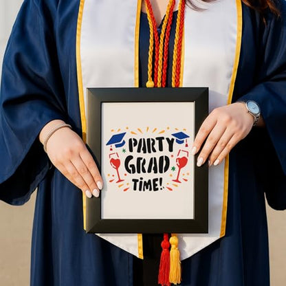 INFUNLY 15PCS Graduation Painting Stencils 3.9×7.87" Graduation Season Wall Stencil Reusable Painting Template Congrats Grad Walls Templates for DIY Crafts Wall Canvas Fabric Graduation-Party Decor - style: 15PCS Graduation