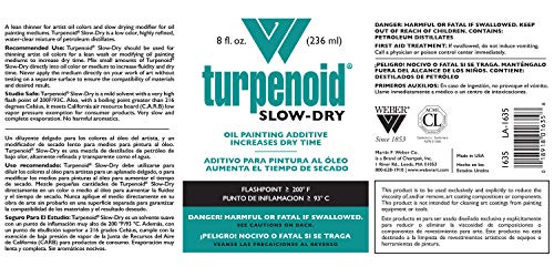 Weber Turpenoid Slow-Dry Oil Painting Additive, 236ml Bottle, Clear, 1 Each (1635) - size: 1 Count (Pack of 1)