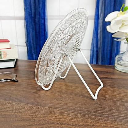 GIBSON HOLDERS 2A Adjustable White Wire Display Easel, 3.625" W x 4" D x 4.5" H - size: 1-Pack