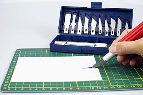 SE 16-Piece Hobby Knife Set with Aluminum Collet Chucks - 813PK
