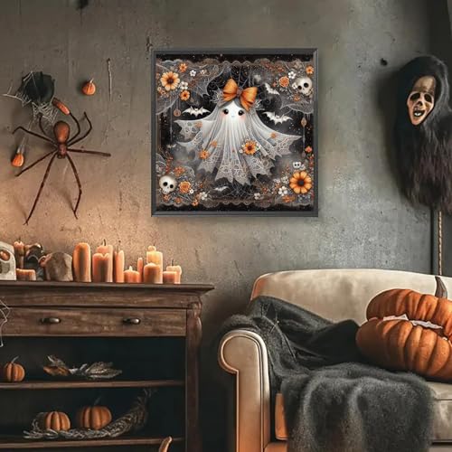 HHMATITS Halloween Diamond Art Kits for Adults 14X14IN - color: Halloween-2