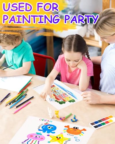 FUMILE 6 Pack Canvas Boards for Painting 8x8 and 8 Pack 5x7 Inch Canvas Boards for Painting, Small Canvases for Painting for Classroom and Painting Parties.