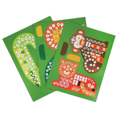 Petit Collage Mosaic Sticker Activity: Animal Friends