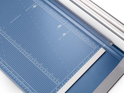 Dahle 556 Professional Rotary Trimmer, 37" Cut Length, 14 Sheet Capacity, Self-Sharpening, Dual Guide Bar, Automatic Clamp, German Engineered Paper Cutter - size: 37" Cut Length