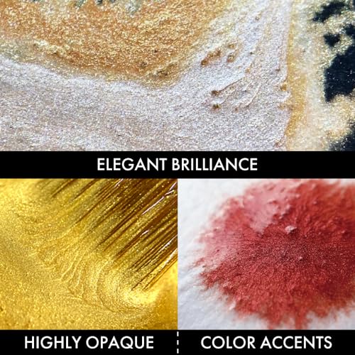 Kuretake GANSAI TAMBI Watercolor Paint Set 24 Glittery Colors - Metallic, Professional-quality art supplies for artists adult painting aketching, Non-Toxic, Made in Japan - style: 24 Metallic colours