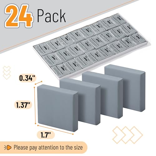 Mr. Pen- Kneaded Erasers, 1.37" x 1.7", 24 Pack, Gray - color: Gray, size: 24 Pack, 1.7" x 1.37"
