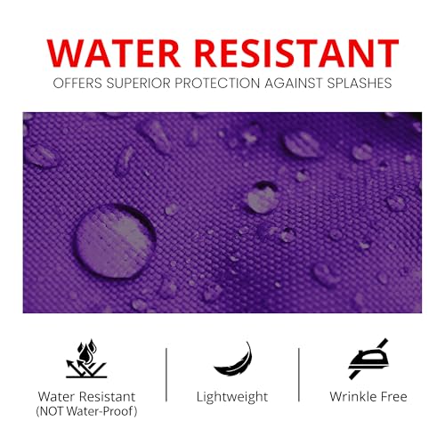 Utopia Kitchen 2 Pack Bib Apron, Adjustable with 2 Pockets, Water and Oil Resistant, Cooking Kitchen Chef Apron for Women Men - color: Purple