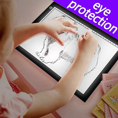 Big Sale ! A4 LED Light Box for Tracing, 60 LEDs Light Pad with Scale Ultra-Thin Continuously Brightness Adjustment USB LED Copy Board for Tracing, Tattoo Drawing or X-ray Viewing. - style: A4