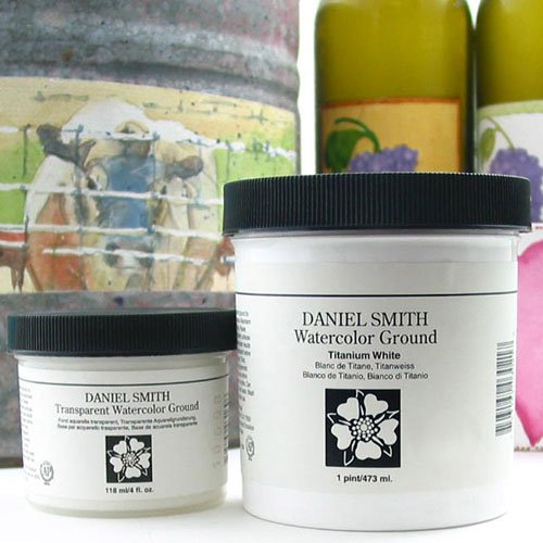 DANIEL SMITH Watercolor Ground 16oz Jar, Buff Titanium, 284055003, 1-Pint - color: Buff Titanium, size: 1 Count (Pack of 1)