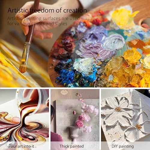 Bianyo 8x10 Inch Stretched Canvas for Painting – 10 Pack, 100% Cotton, Triple Primed & Acid-Free, Heavy-Duty Wood Frame, Blank Art Canvas for Acrylic, Oil, Watercolor & Mixed Media