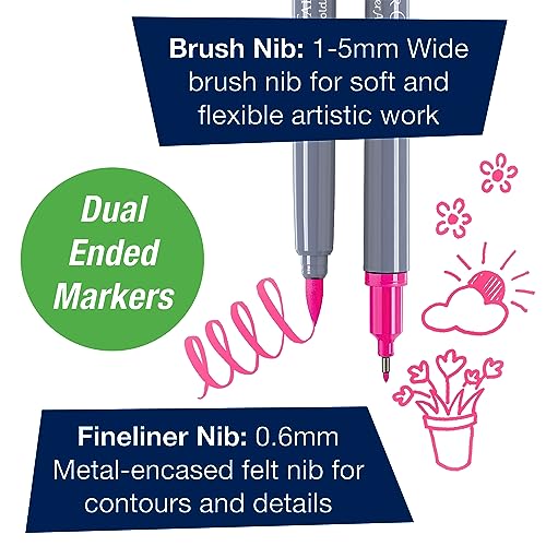 Faber-Castell Bounce Lettering - Hand Lettering for Beginners, DIY Crafts Project with 3 Brush Pens for Lettering