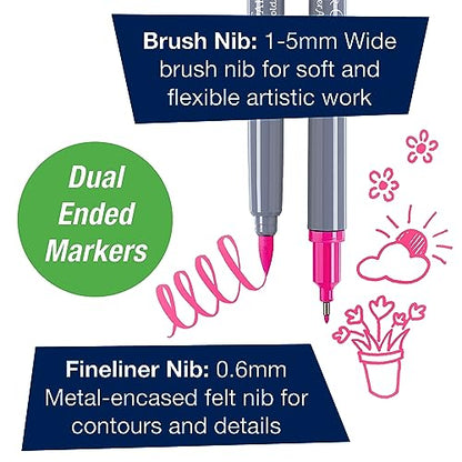 Faber-Castell Bounce Lettering - Hand Lettering for Beginners, DIY Crafts Project with 3 Brush Pens for Lettering