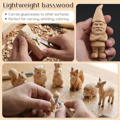 30 PCS Wood Carving Blocks, 4" x 1" x 1" Soft Solid Pine Wood Block, Unfinished Wooden Whittling Blocks, for Beginner Experts DIY Craft Arts