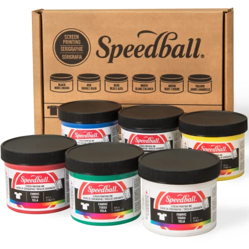Speedball Advanced All in One Screen Printing Kit + 6 Color Ink Starter Set