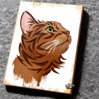 TIAMECH A4 Reusable Cool Cat Stencil for Painting | Outline Cat Layering Template, DIY Wall Art, Wood Furniture, Scrapbook & Crafts (8.3x11.7inch) - style: Cool Cat