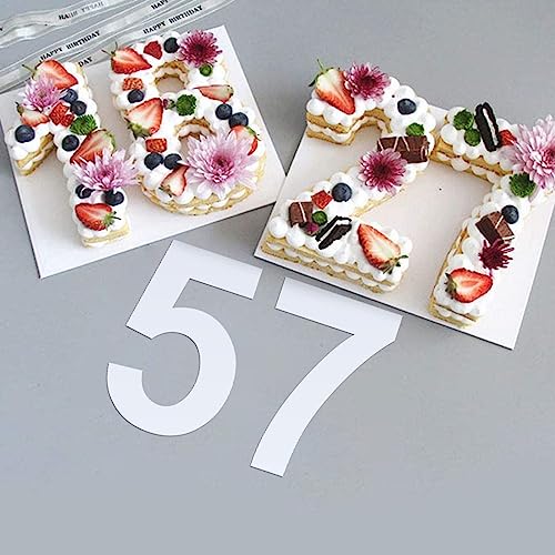14 Inch Reusable Large Number Stencils Plastic Digital Stencils Templates for Cake Address Number Painting Templates - size: 14 Inch