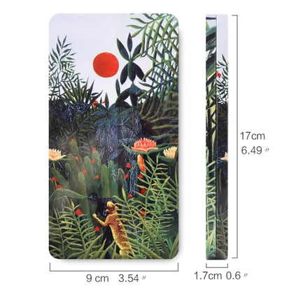 qianshan 40Pcs Empty Half Pans Watercolor Tin Palette with Magnetic Stripe | Travel Tin Palette Case,Portable Artist Paints Half Pan Kits,DIY Watercolor Oils Acrylics Painting Drawing Jungle - color: Jungle