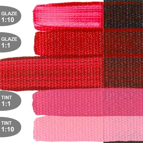 GOLDEN OPEN Slow-Drying Acrylics, Naphthol Red Medium, 5 fl. oz. Tube - color: Naphthol Red Medium, size: 5 Fl Oz (Pack of 1)