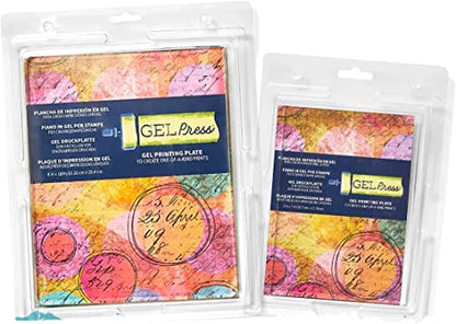 Gel Press Printing Plate Combo - (8" X 10" + 5" x 7") - 10802-10810-2PK | 2-Pack, Top Gelli Printing Plates for Arts & Crafts - size: 8”x10” + 5”x7” Value Pack