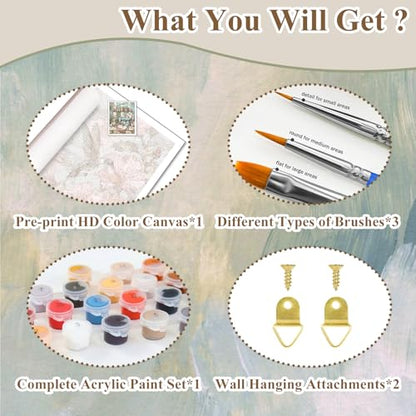 Sewing Paint by Numbers Kit for Adults, Adult Paint by Number Kits 16x20 in - color: Sewing (16x20 in)