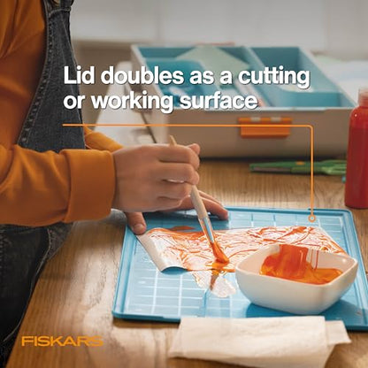 Fiskars Kids Creating Toolbox, Portable Art Storage Organizer - style: Creating Toolbox