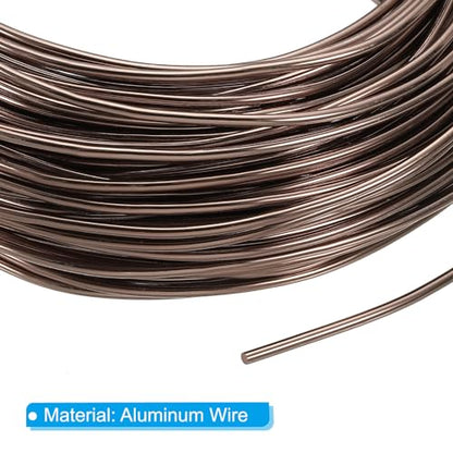 PATIKIL Bonsai Training Wire 2mm x 95ft Anodized Aluminum Brown - color: Brown, size: 2 mm x 29 m