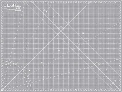 Elan Cutting Mat A2 Gray, Self Healing Cutting Mat 18x24 Inch, 5-Ply Craft Board Gray, Hobby Board for Crafts 18x24 Inch - style: 24 x 18"
