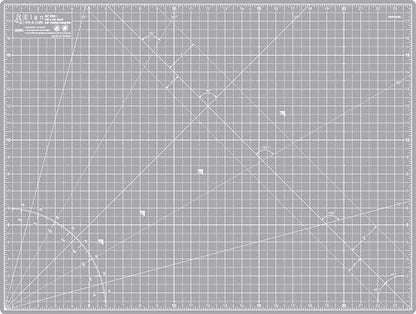 Elan Cutting Mat A2 Gray, Self Healing Cutting Mat 18x24 Inch, 5-Ply Craft Board Gray, Hobby Board for Crafts 18x24 Inch - style: 24 x 18"