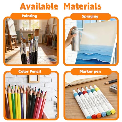 16 Pcs Birds Stencils for Painting Reusable Plastic 6×6 Inch Birds with Branch Stencils Drawing Templates for Crafts DIY Wall Canvas Notebook Knit Card Wood