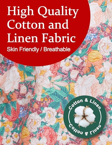 Cozy Adjustable Cross Back Aprons for Women with Pockets Cotton Linen Cooking Kitchen Baking - color: Flourishing Splendid